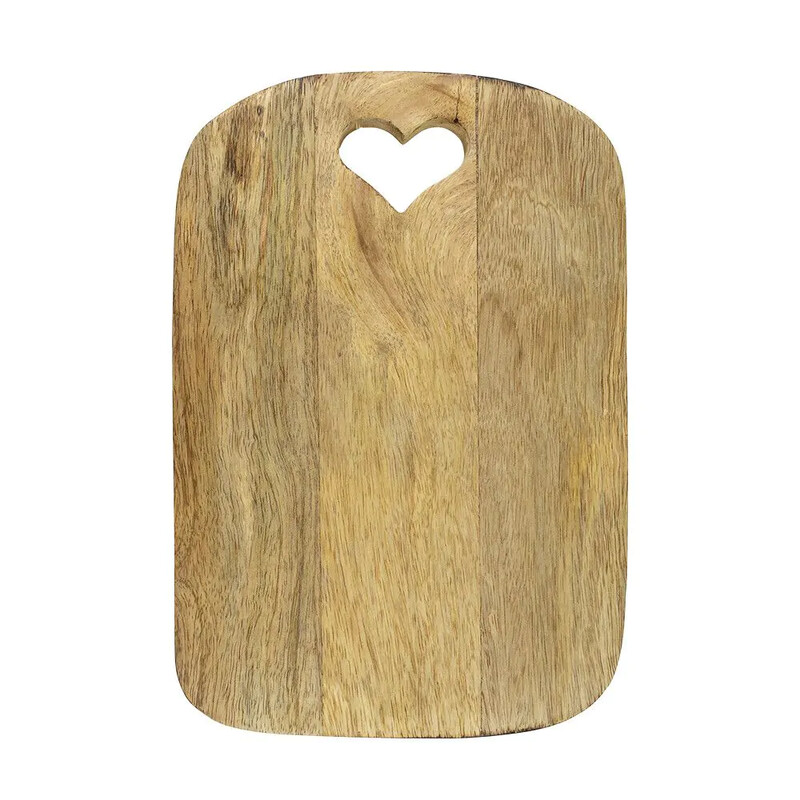 Schneidebrett Herz, Mangoholz Schneidebrett Herz, Mangoholz