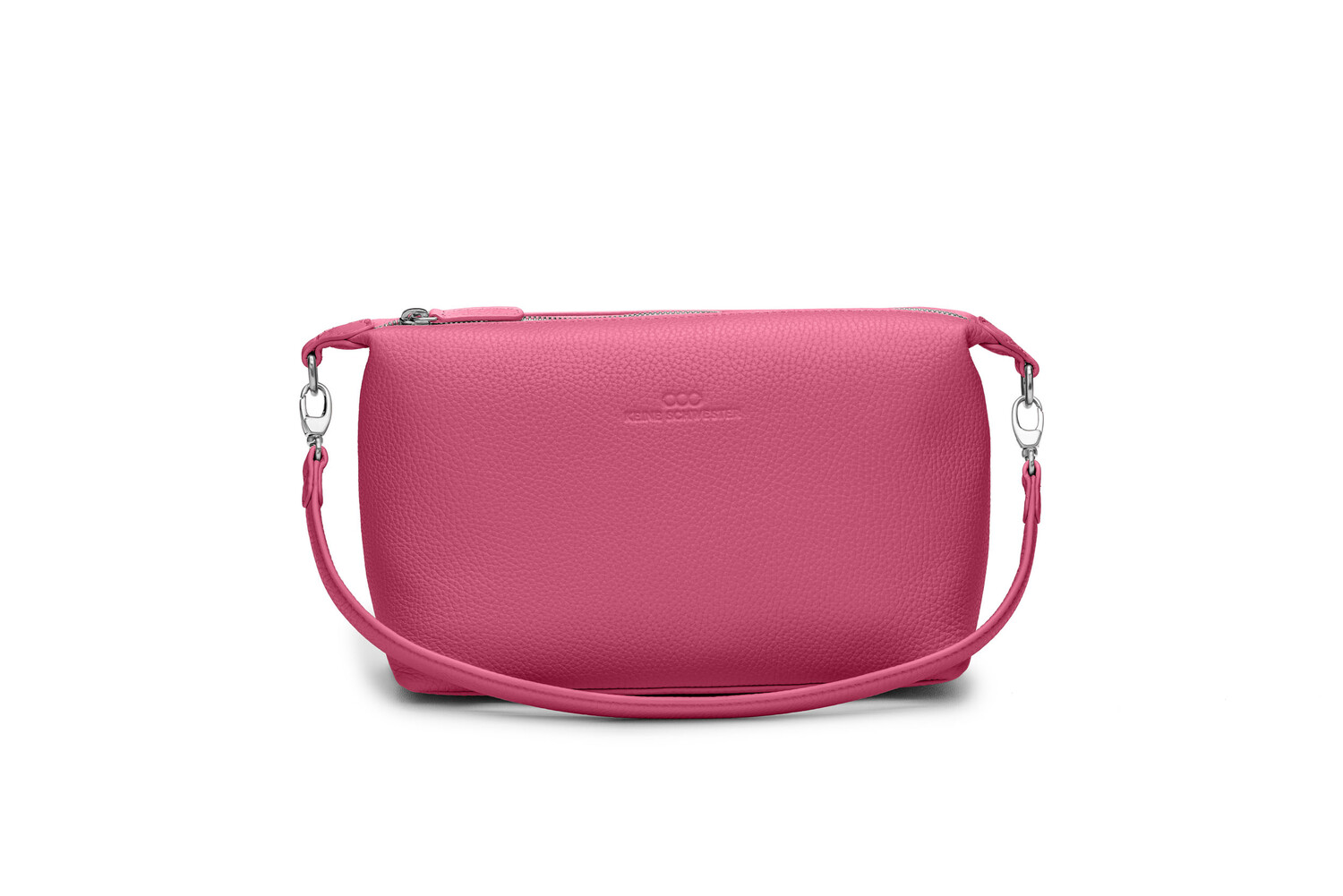IDA  genarbtes Leder pink - silber