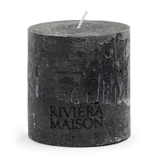 Pillar Candle Rustic black 10x10