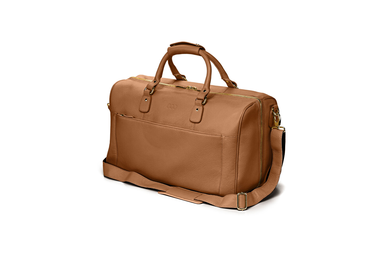 packbar  genarbtes Leder karamell – gold