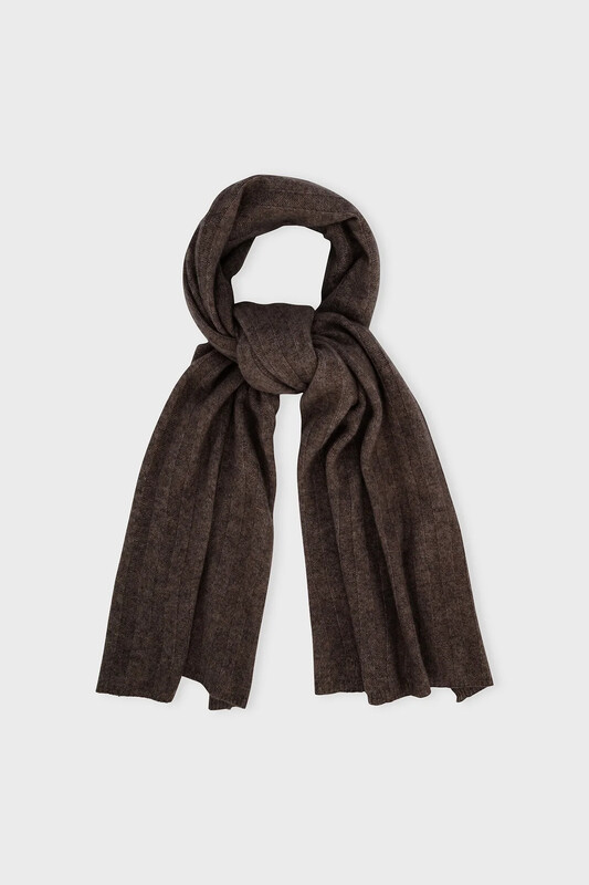 HANNAH SCARF, dark brown