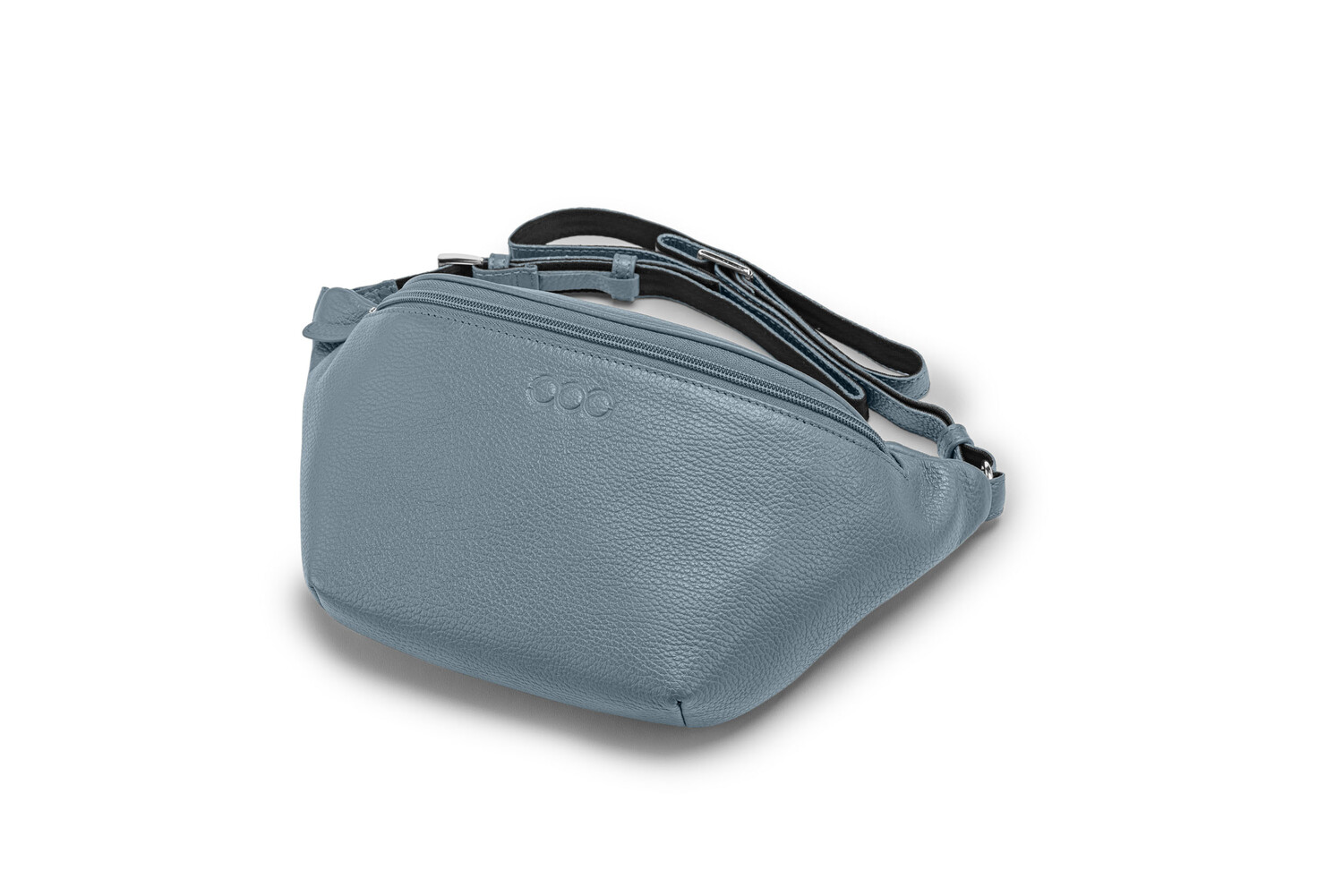 MAXI KIM genarbtes Leder  friesenblau - silber