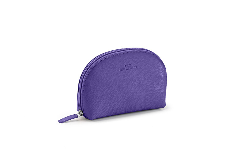 ANKE genarbtes Leder lila - silber ANKE genarbtes Leder lila - silber