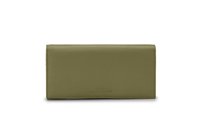 JYTTE genarbtes Leder oliv - gold JYTTE genarbtes Leder oliv - gold