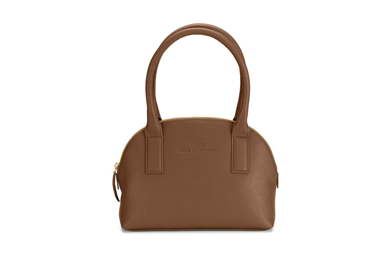 KARLA genarbtes Leder nougat - gold KARLA genarbtes Leder nougat - gold