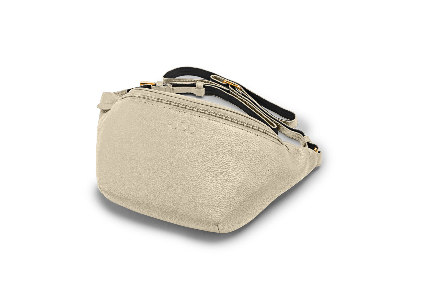 MAXI KIM genarbtes Leder sand - gold