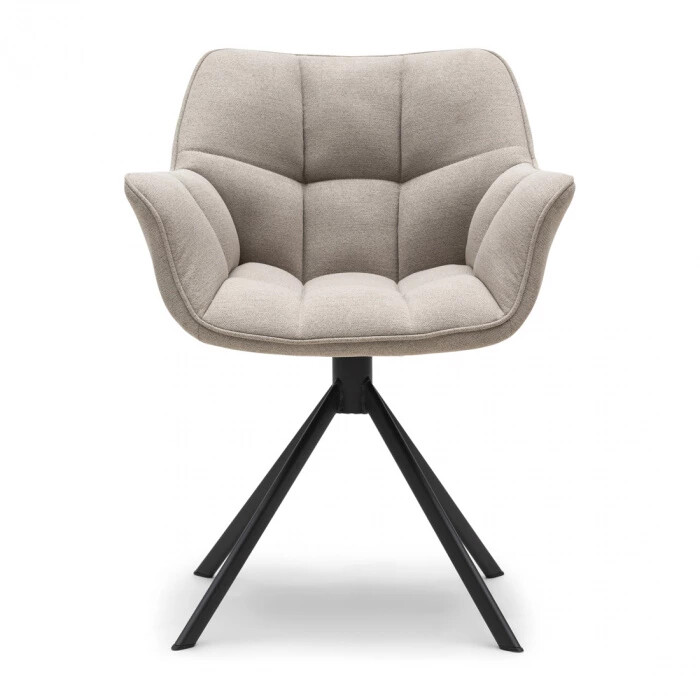 CARNABY drehbarer Esszimmerstuhl, LightFlax