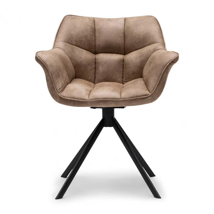CARNABY drehbarer Esszimmerstuhl, Pellini camel