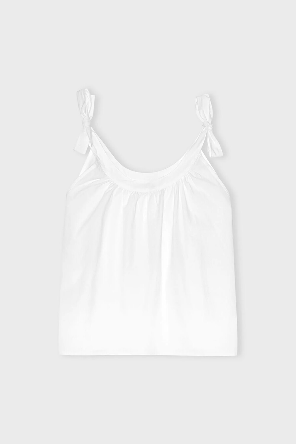 LAURA TIE TOP, pure white
