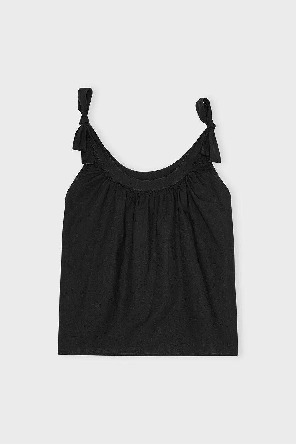 LAURA TIE TOP, black