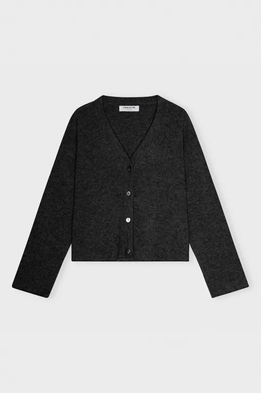 MADELINE Cardigan, dark grey
