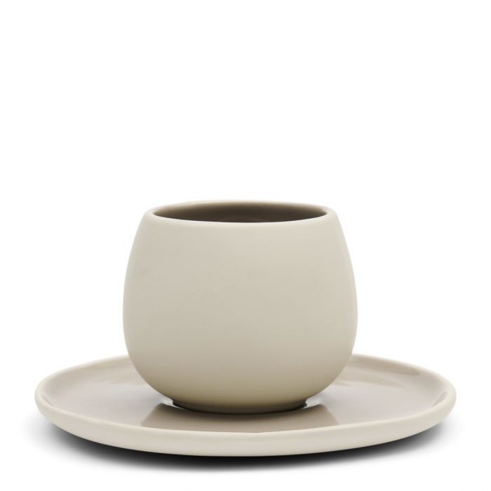 Espresso Cup & Saucer Clement, natural Espresso Cup & Saucer Clement, natural