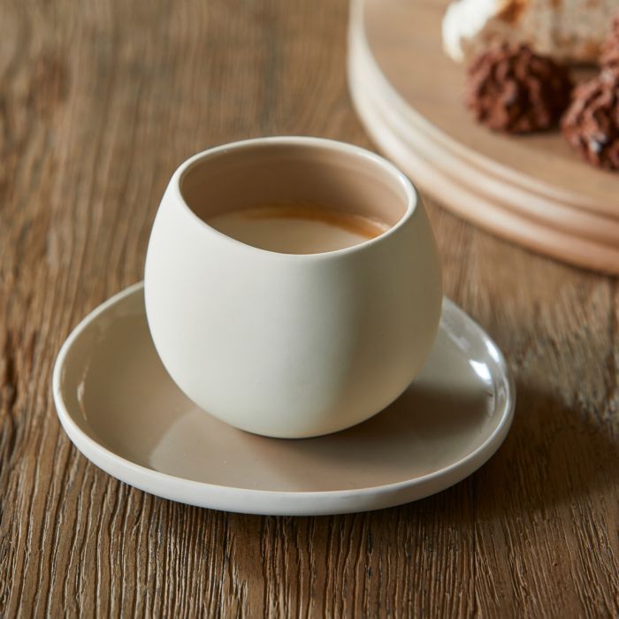 Cup & Saucer Clement, natural Cup & Saucer Clement, natural