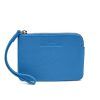 Utensilo FENJA genarbtes Leder azurblau / silber Utensilo FENJA genarbtes Leder azurblau / silber