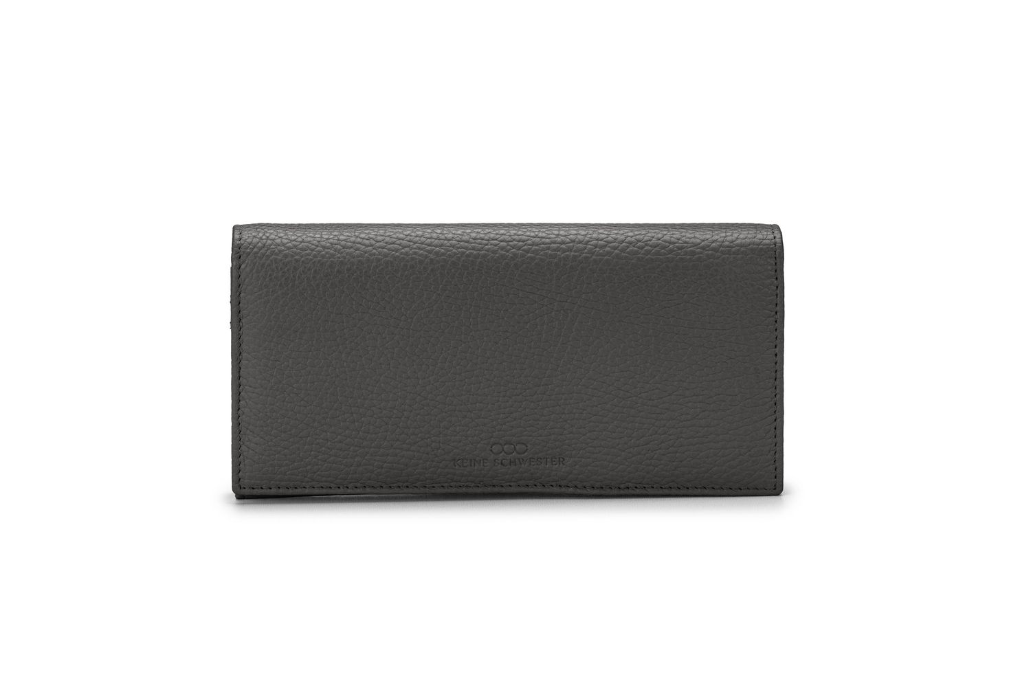 JYTTE genarbtes Leder  schwarz - silber