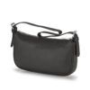 FRIDA genarbtes Leder schwarz - silber FRIDA genarbtes Leder schwarz - silber