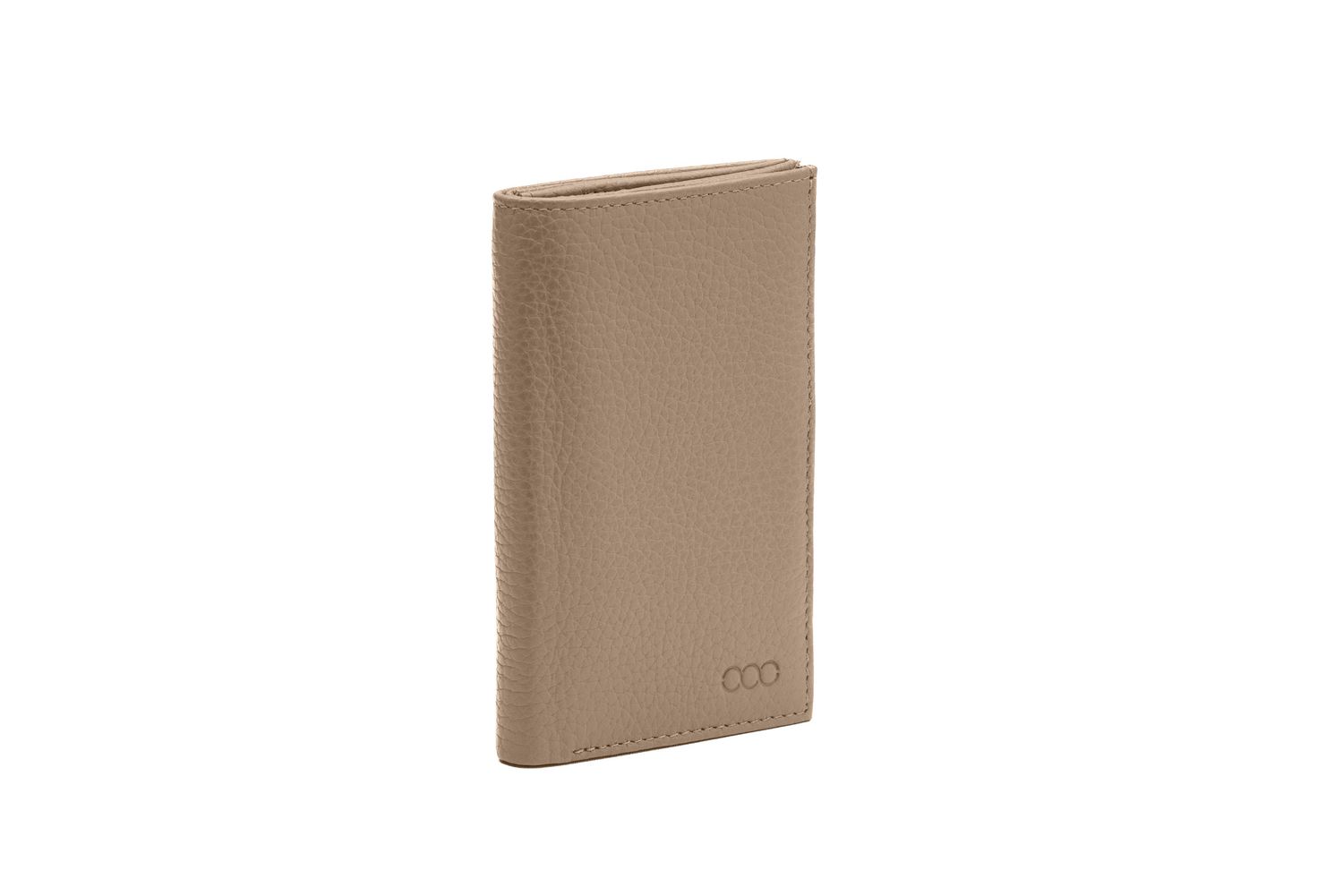 LOU genarbtes Leder taupe - gold