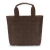 KLARA genarbtes Leder dunkelbraun - gold KLARA genarbtes Leder dunkelbraun - gold