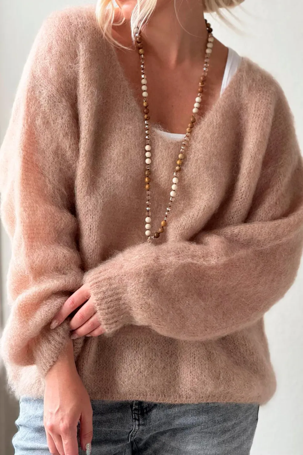 Mohair Heaven Jumper, caramel
