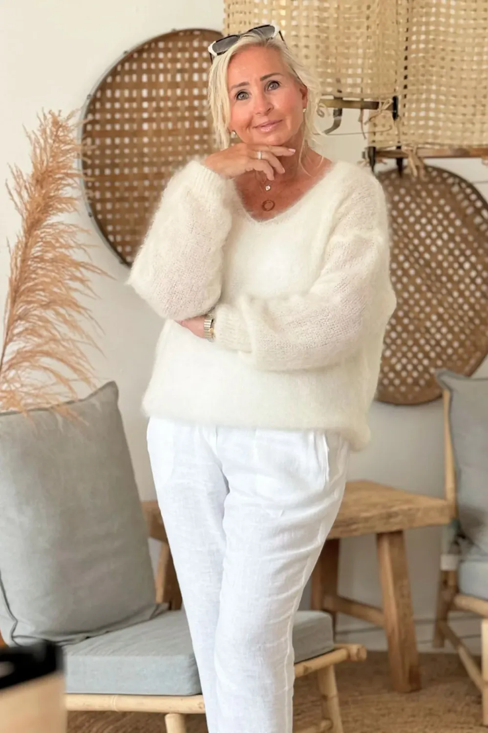 Mohair Heaven Jumper, off white