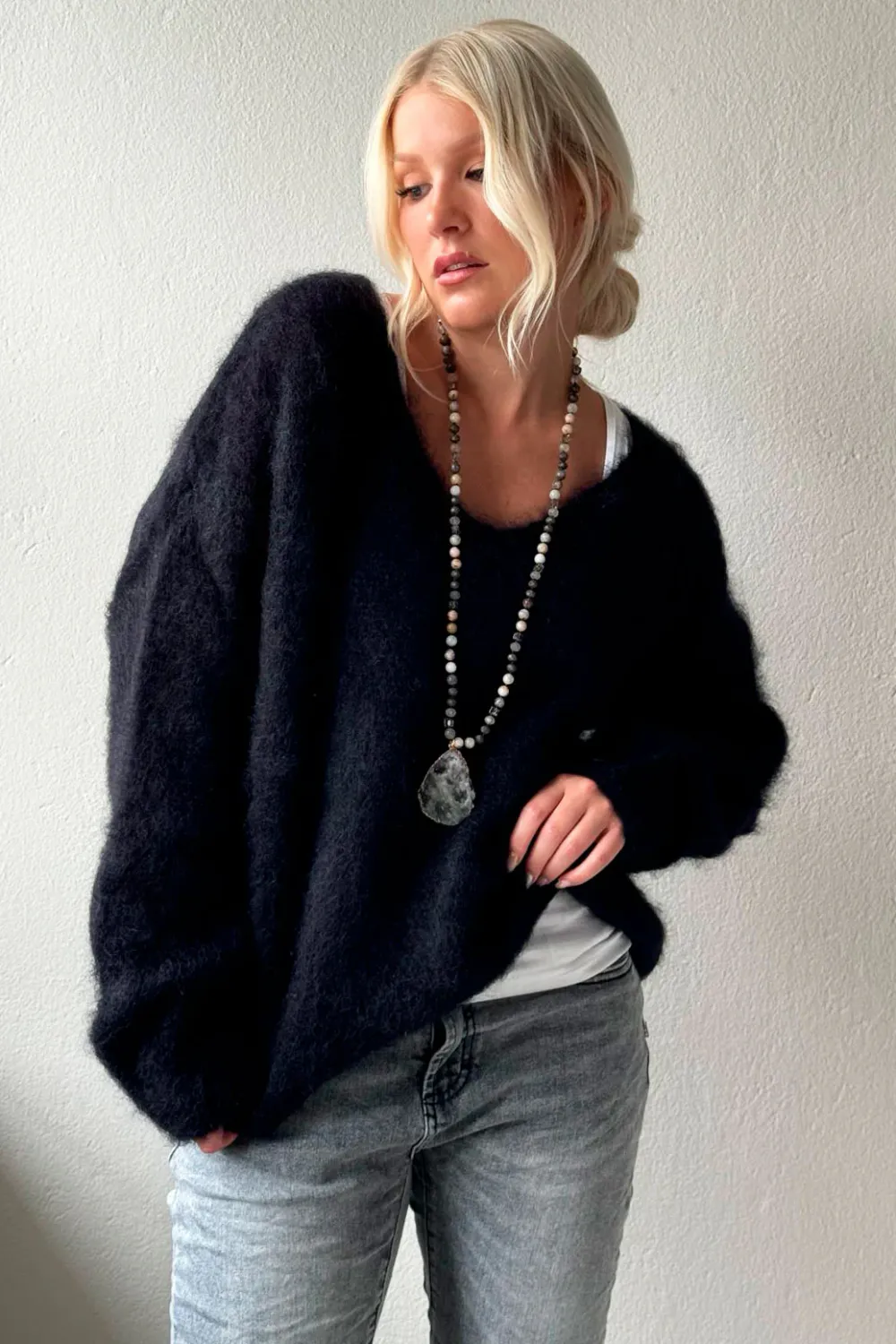 Mohair Heaven Jumper, black