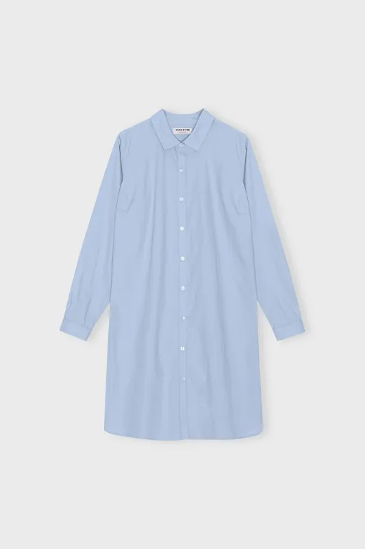 LAURA LONG SHIRT, summer blue LAURA LONG SHIRT, summer blue