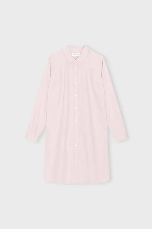 LAURA LONG SHIRT, pale rose LAURA LONG SHIRT, pale rose