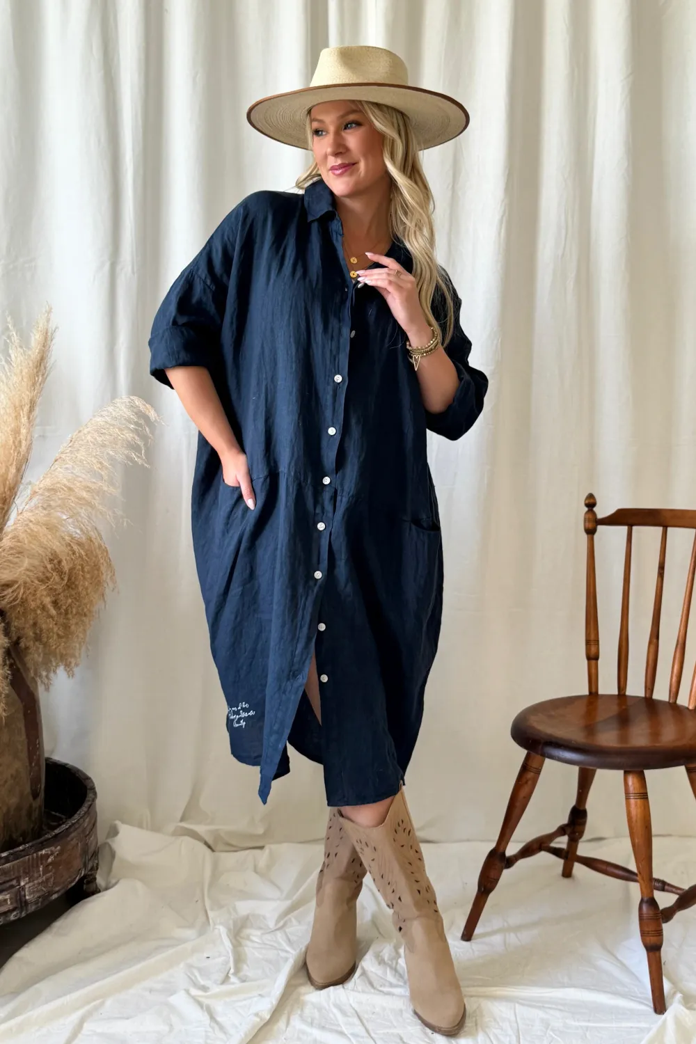 ARTIST Shirt Dress, navy