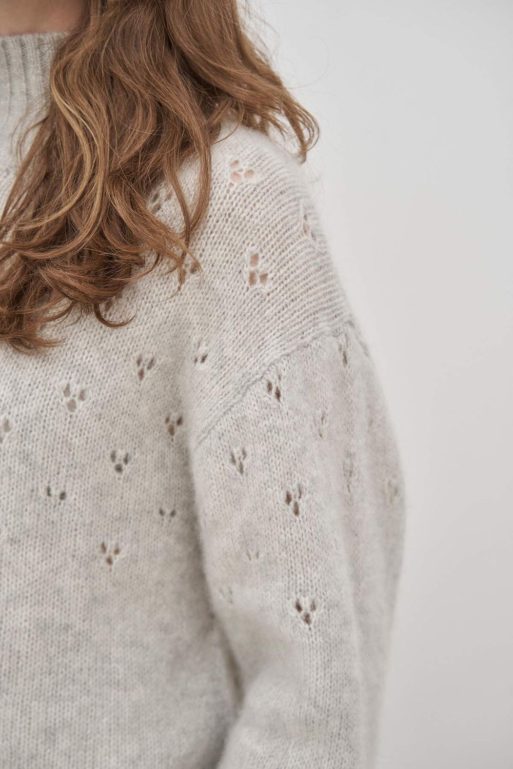 HARMONIE Turtelneck, light grey