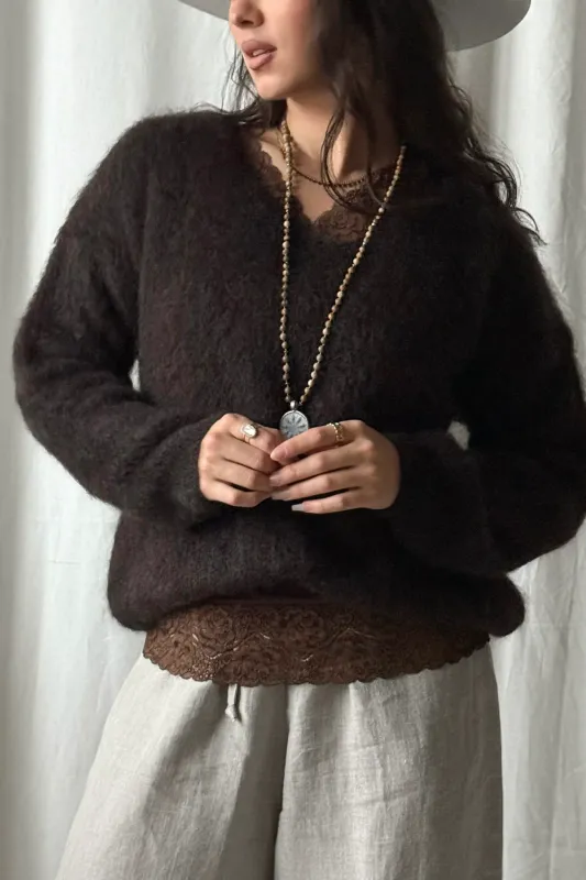 Mohair Heaven Jumper, espresso