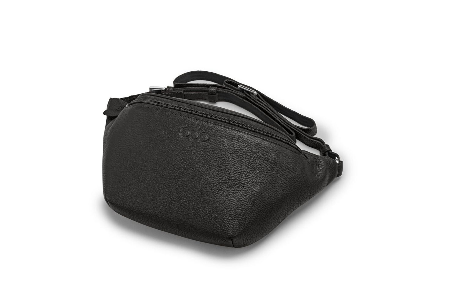 MAXI KIM genarbtes Leder schwarz - silber MAXI KIM genarbtes Leder schwarz - silber