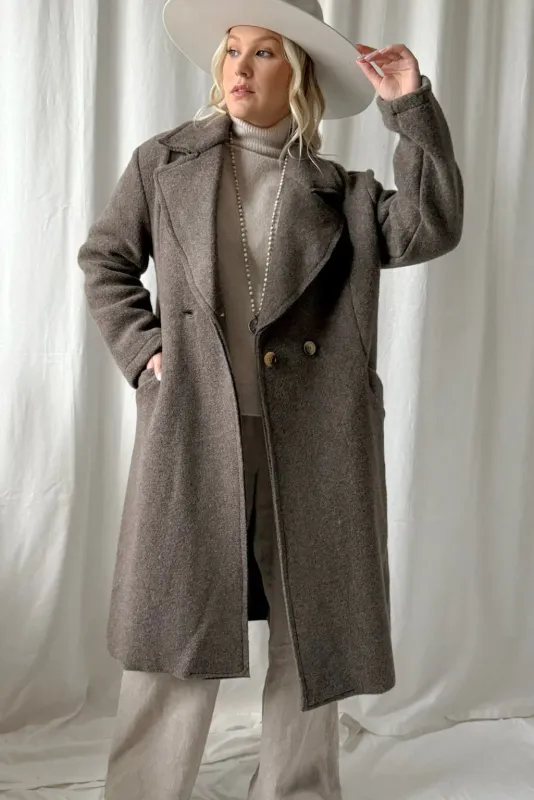 MOLLY WOOL COAT, coffee MOLLY WOOL COAT, coffee
