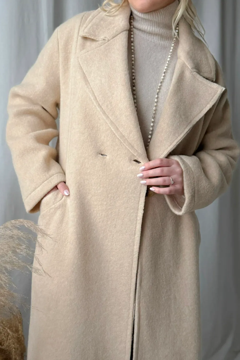 MOLLY WOOL COAT, beige