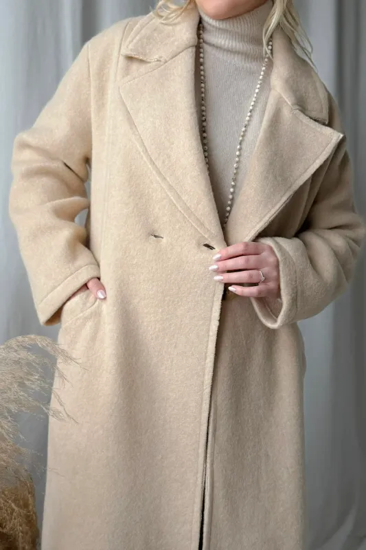 MOLLY WOOL COAT, beige MOLLY WOOL COAT, beige