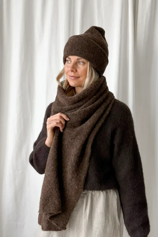 CHAMONIX ALPACA Scarf, espresso