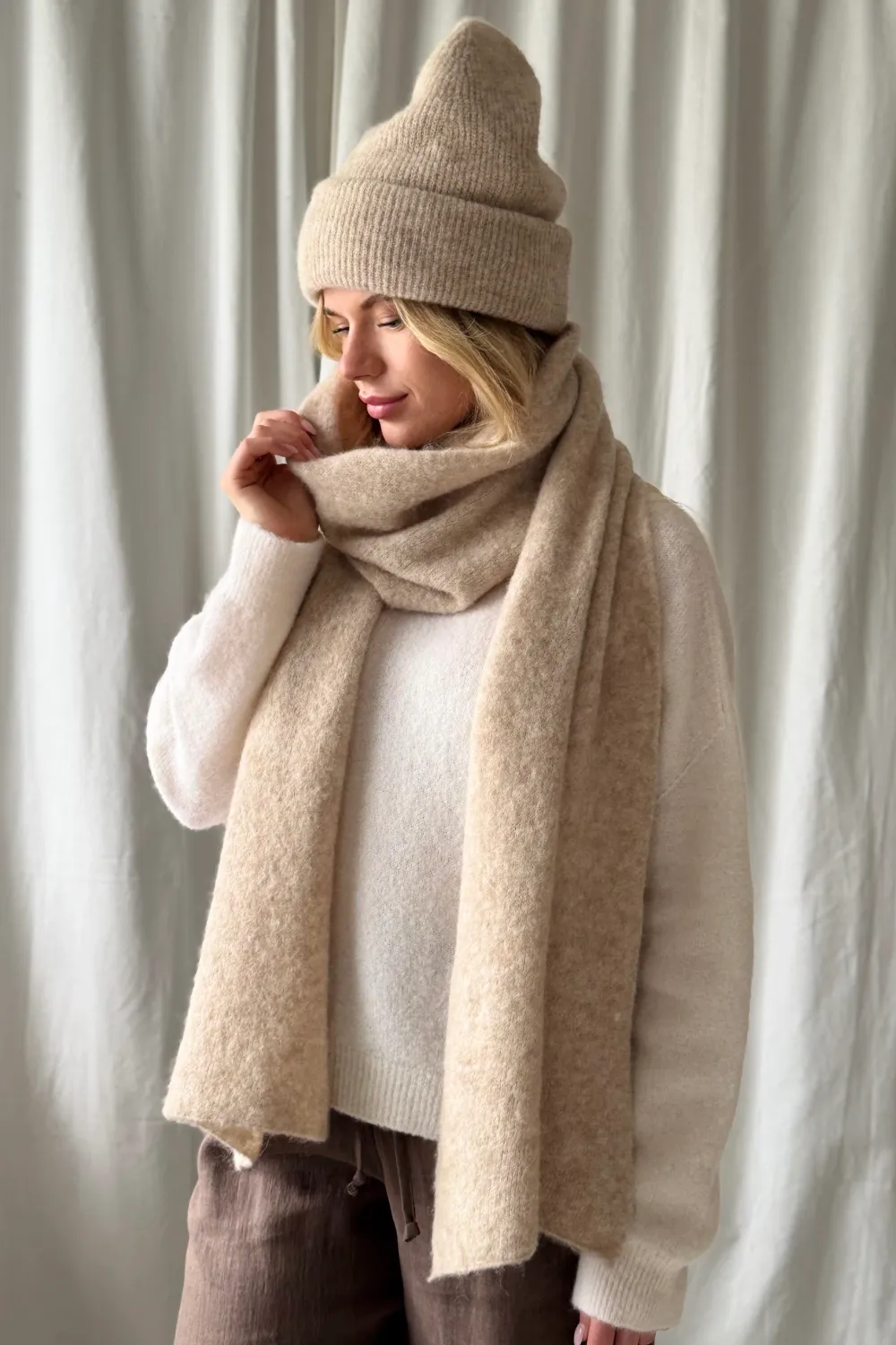CHAMONIX ALPACA Scarf, beige