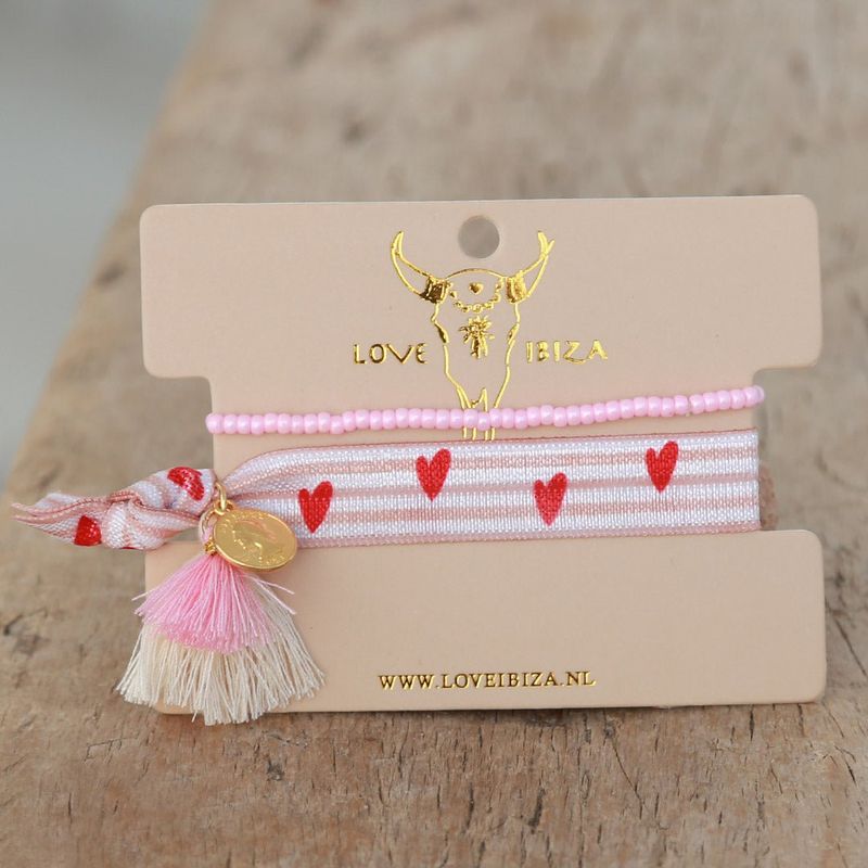 Love Ibiza-Gummiarmband Set - Love Love Ibiza-Gummiarmband Set - Love