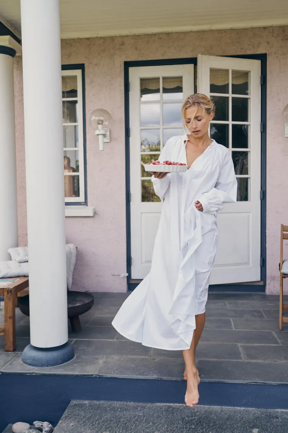 LAURA ART DRESS, pure white