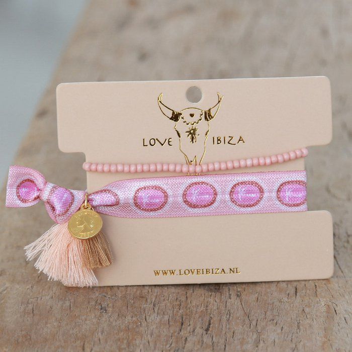 Love Ibiza-Gummiarmband Set - Palme Love Ibiza-Gummiarmband Set - Palme