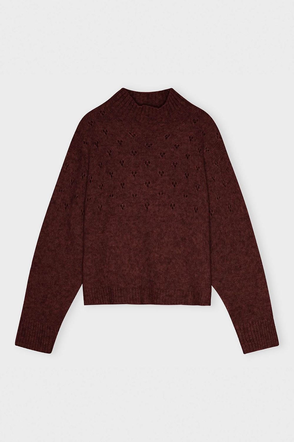 HARMONIE Turtelneck, burgundy HARMONIE Turtelneck, burgundy