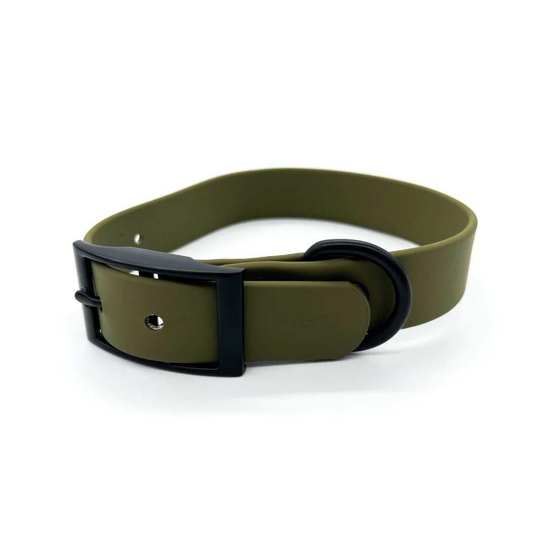 SNIFFLS Halsband Oliv Gr. L