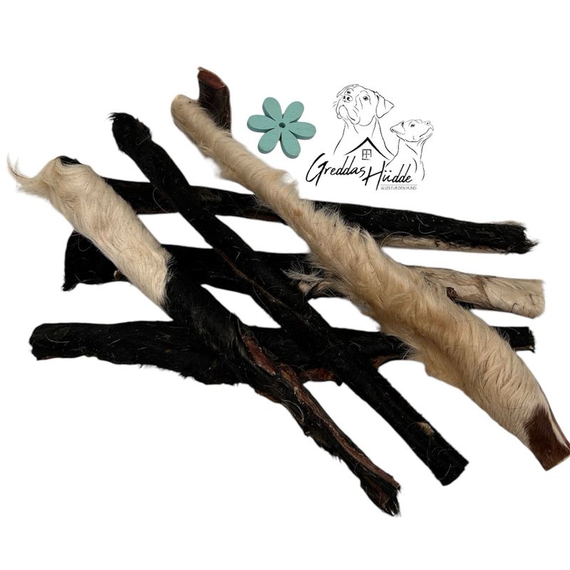 Rinderkopfhaut mit Fell 25-35cm, 250g Rinderkopfhaut mit Fell 25-35cm, 250g