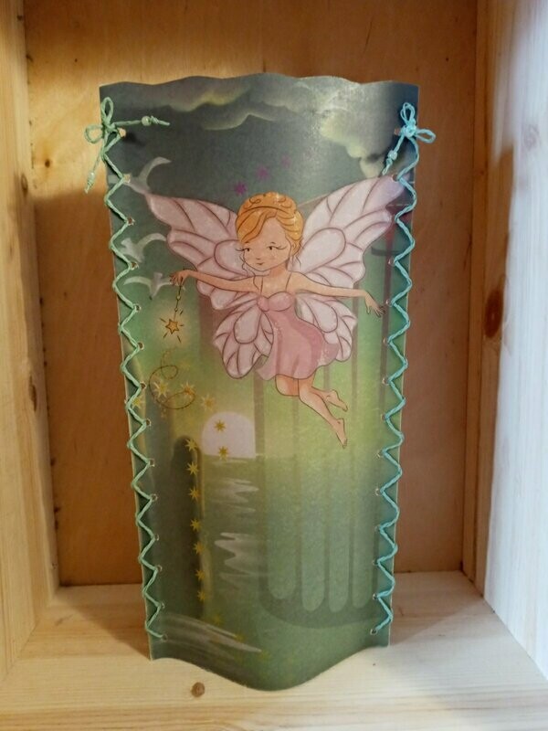 Windlicht Desingn-Papier
Fee rosa-grün