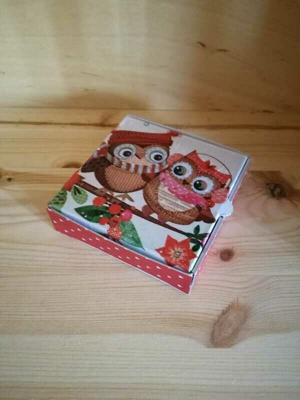 Geschenkbox klein
Eulen/Winter