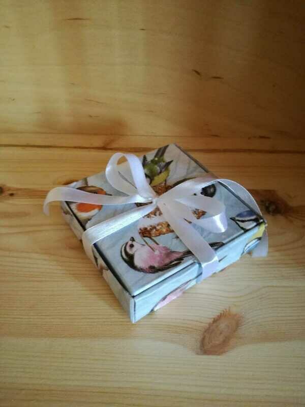 Geschenkbox klein Vögel/Winter