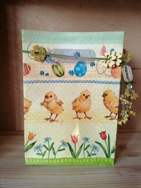 Windlicht-Papier Geschenktüte Osterküken