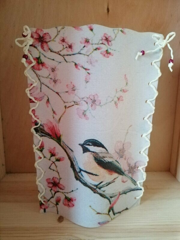 Windlicht Papier Vogel