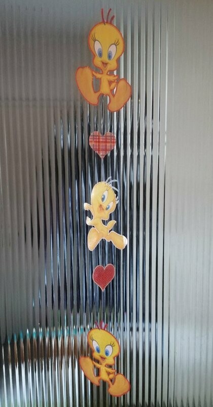 Fenster/Türanhänger-laminiert
Tweety/Herzen