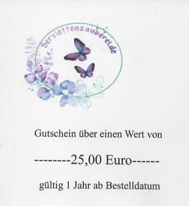 Gutschein im Wert von 25,00 Euro