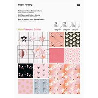 Paper Poetry Motivpapierblock Sakura Sakura 
23 Blatt